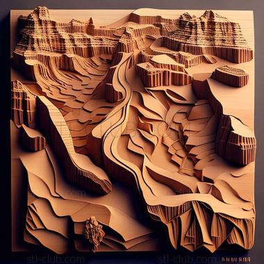 3D model grand canyon (STL)